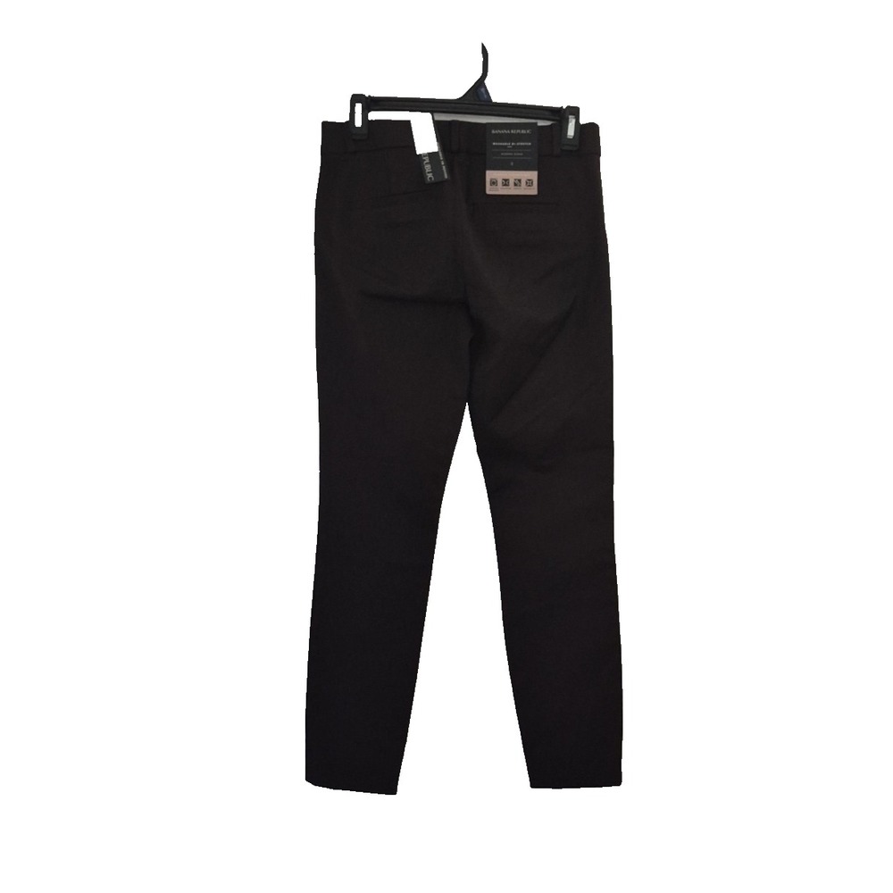 Banana Republic Dress Pants Womens 0 Brown Sloan Modern Bi-Stretch Ankle Slim - Picture 2 of 11